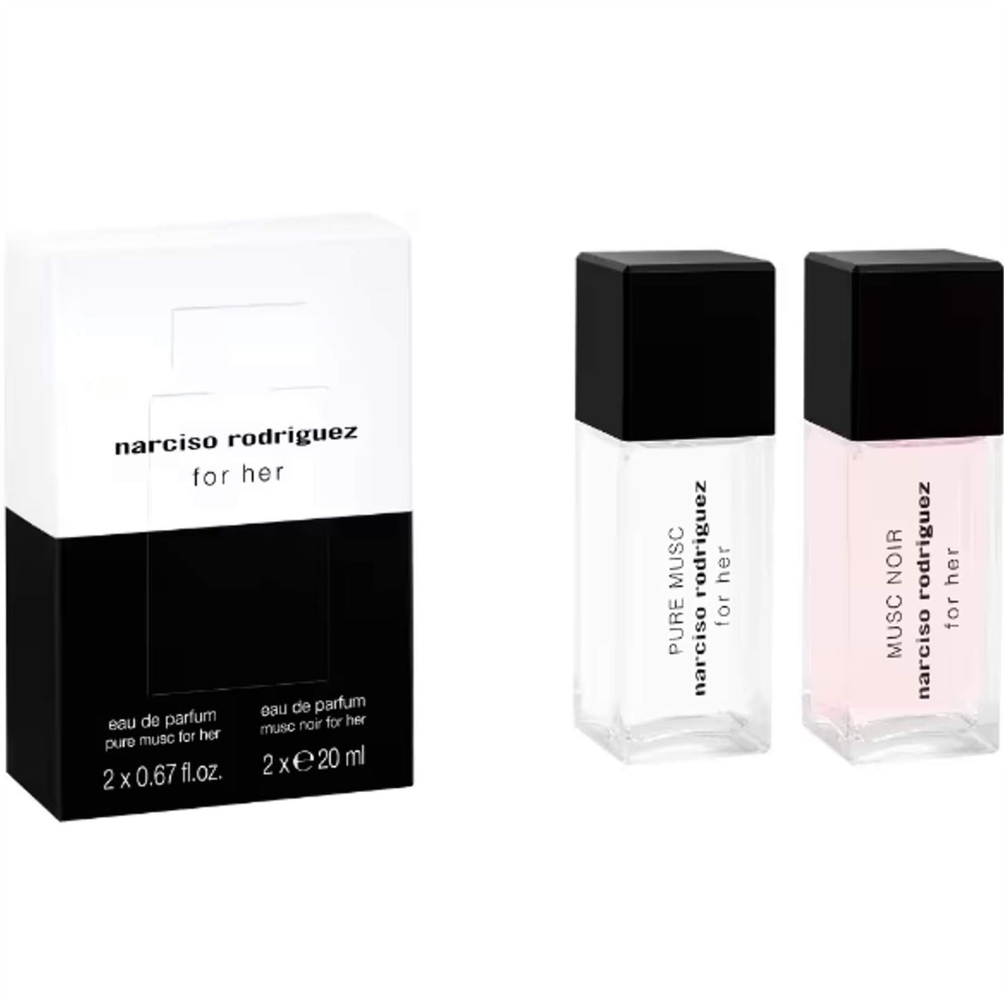 Narciso Rodriguez Gift Set For Her - 20ml Musc Noir EDP / 20ml Pure Musk EDP
