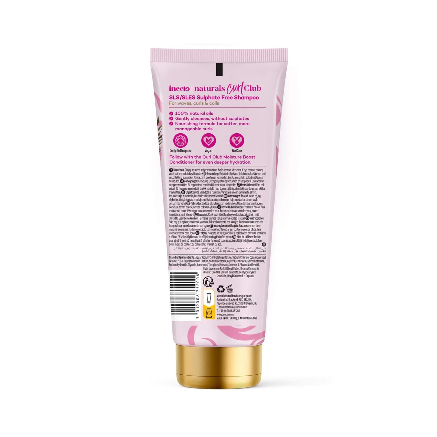 Inecto Curl Club Sulphate Free Shampoo 250ml