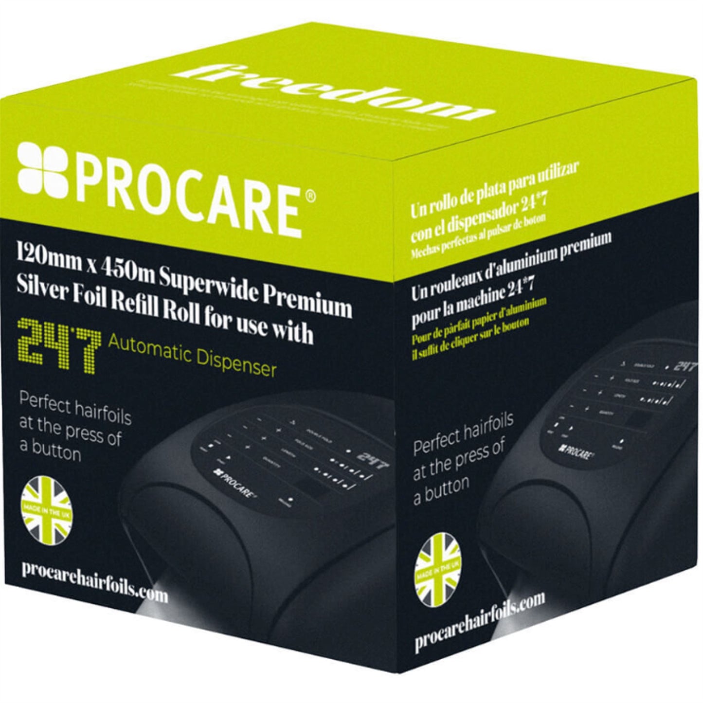 Procare 24-7 Silver Foil Refill - 120mm x 450m