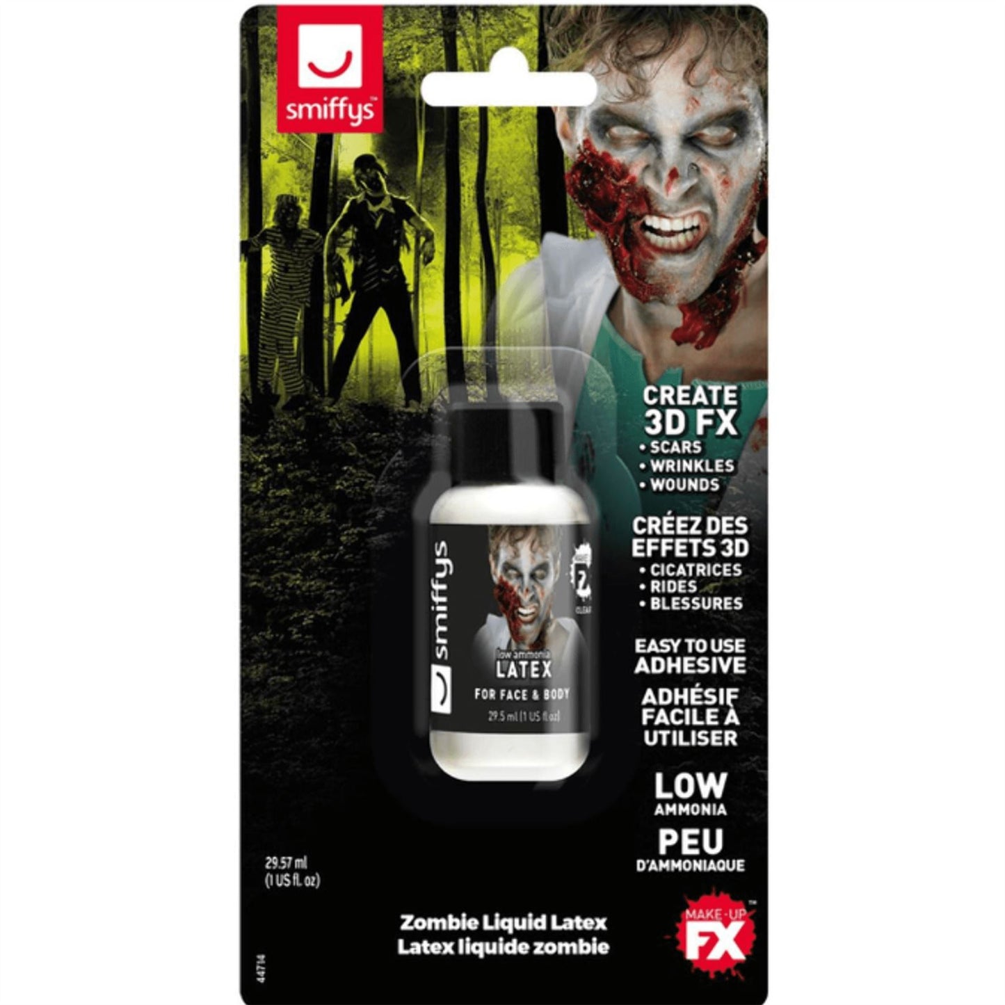 Smiffy's Create 3D FX Zombie Liquid Latex - Clear