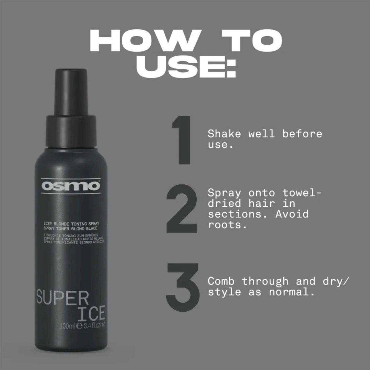 Osmo Super Ice Icey Blonde Toning Spray 100ml