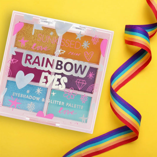 Sunkissed Eye Shadow And Glitter Palette - Rainbow Eyes