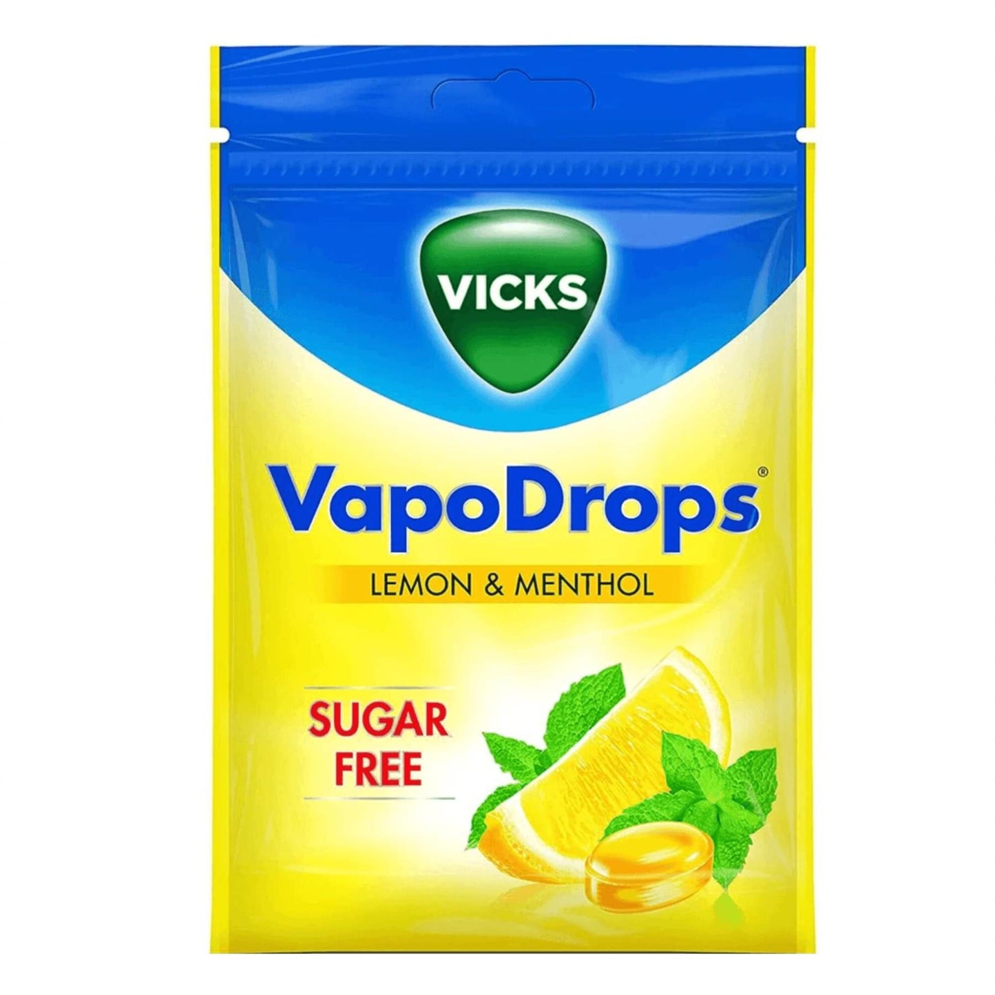 Vicks Vapo Drops Lemon And menthol Sugar Free Lozenges