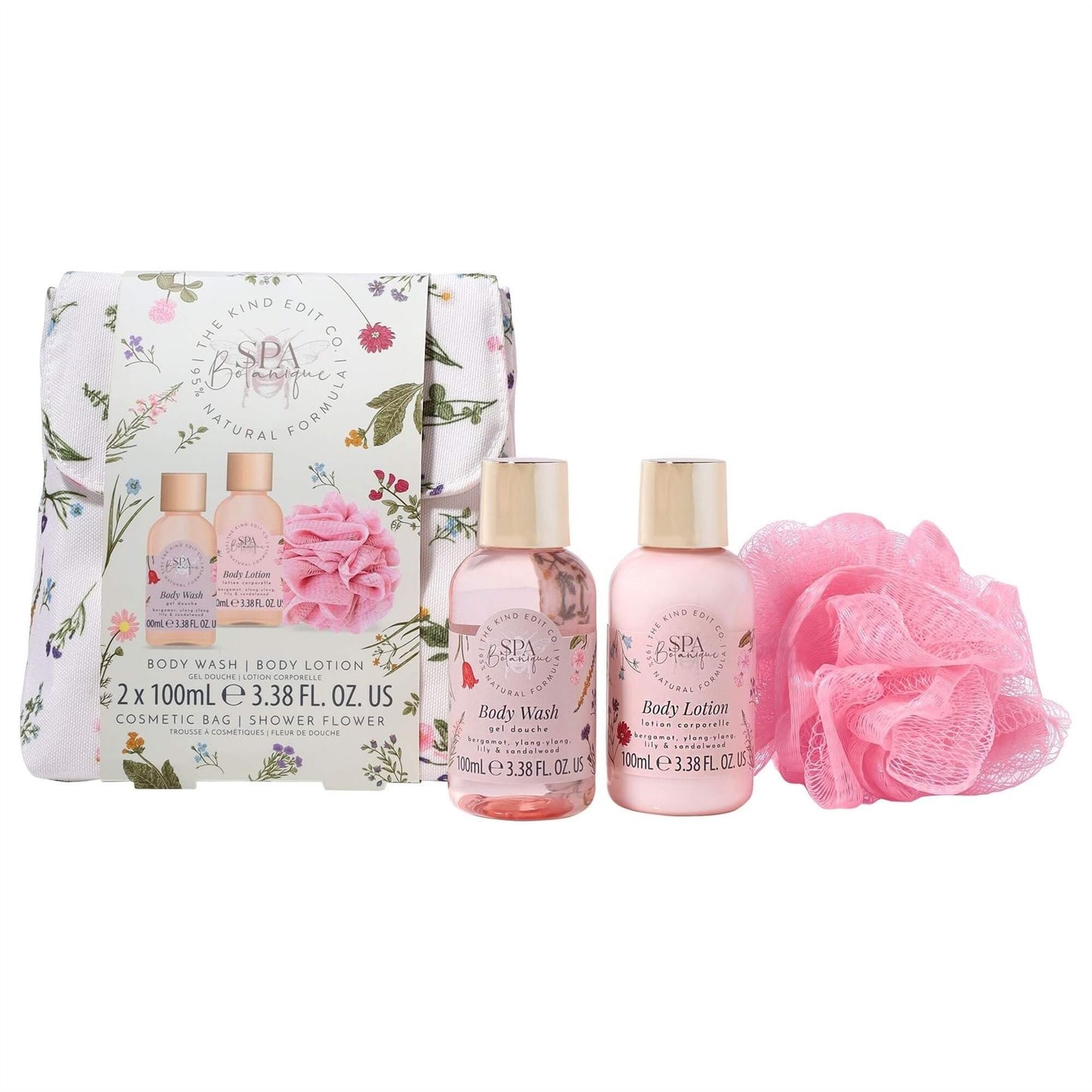 The Kind Edit Co Spa Botanique Mini Shower Pouch