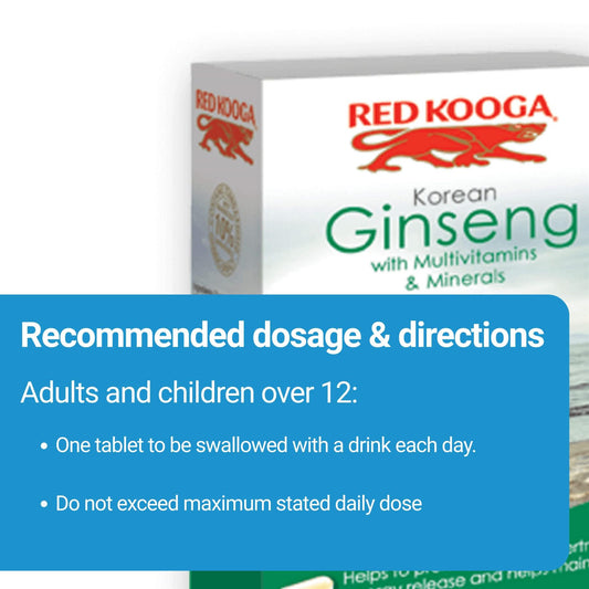 Red Kooga Korean Ginseng & Multivitamin + Minerals 32 Tablets