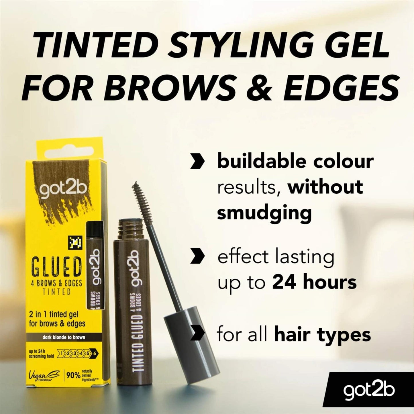 got2b Glued 4 brows & Edges Tinted 16ml