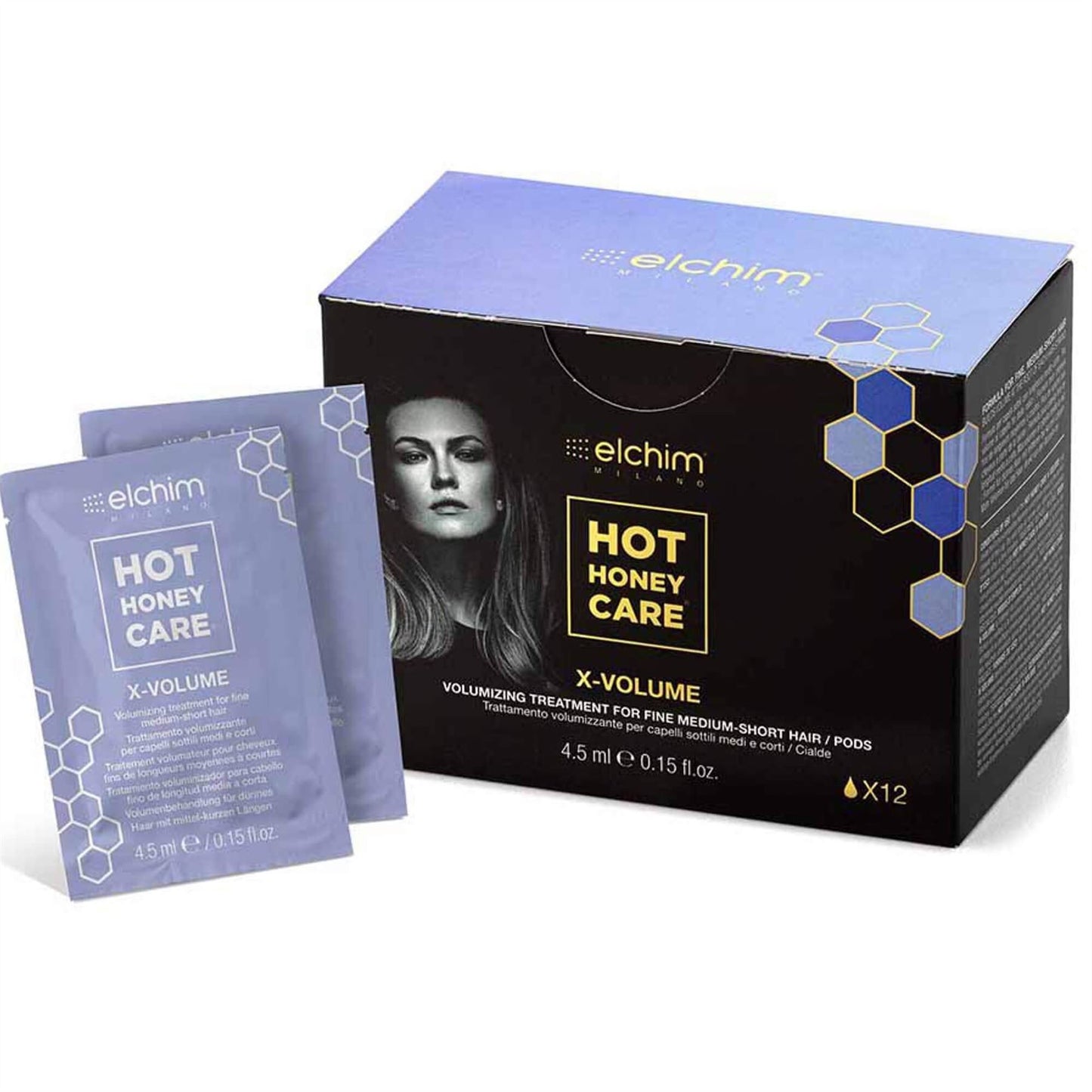 Elchim Hot Honey Care X-Volume Hair Treatment - 12 Pack