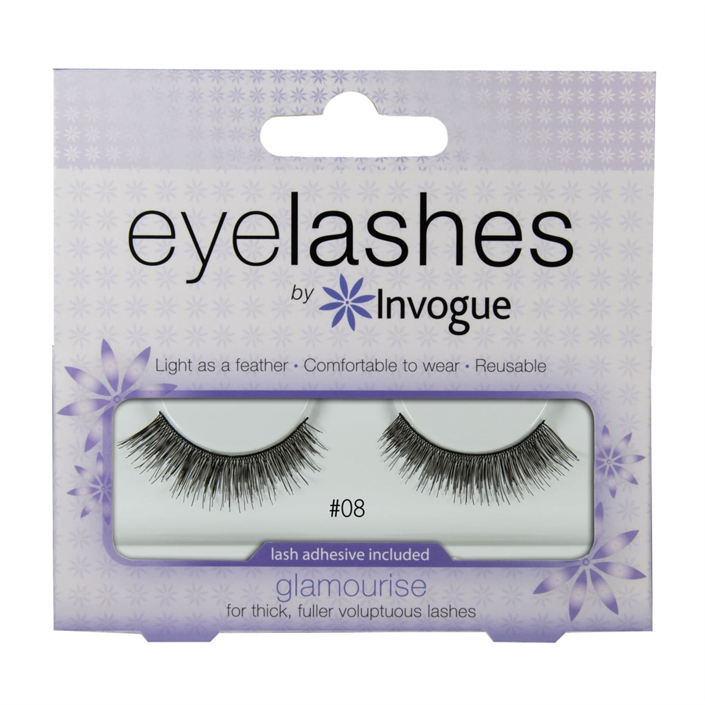 Invogue Eyelashes 8 Glamourise for Fuller Lashes