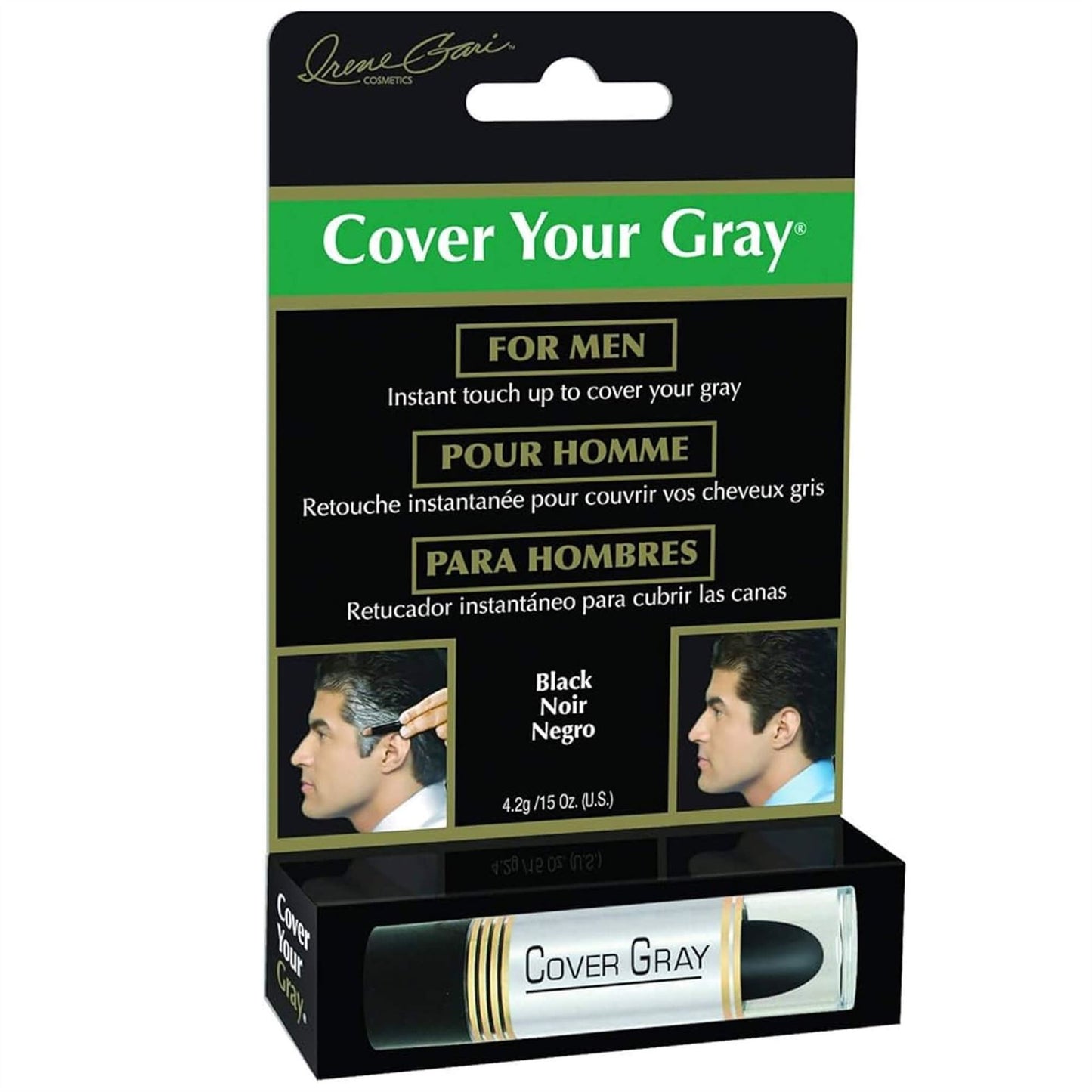 Irene Gari Cover Your Gray Mens Cover Up Stick