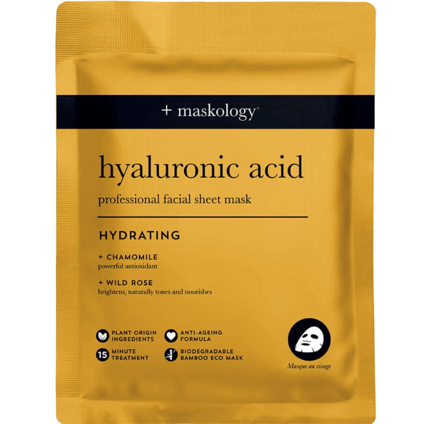 Maskology Hyaluronic Acid Professional Hydrating Face Sheet Mask