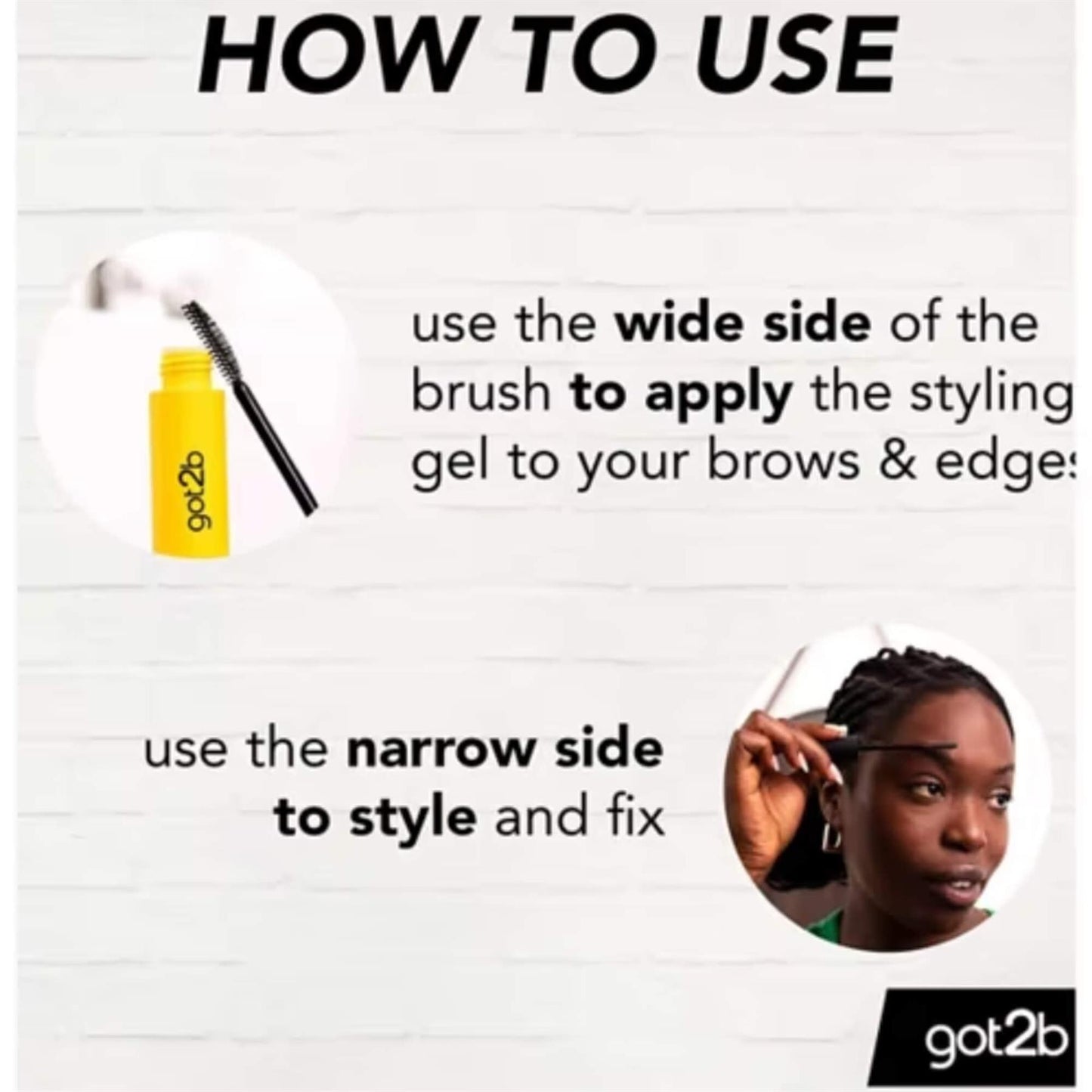 Schwarzkopf Got2b Glued 4 Brows & Edges 2 in 1 Gel - 16ml