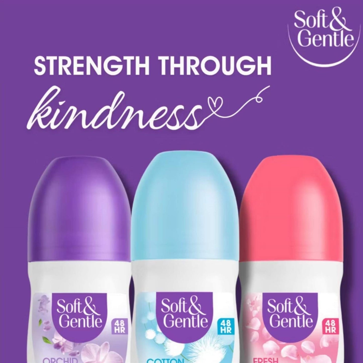 Soft & Gentle 48H Anti-Perspirant Deodorant Roll On - Cotton Touch 50ml