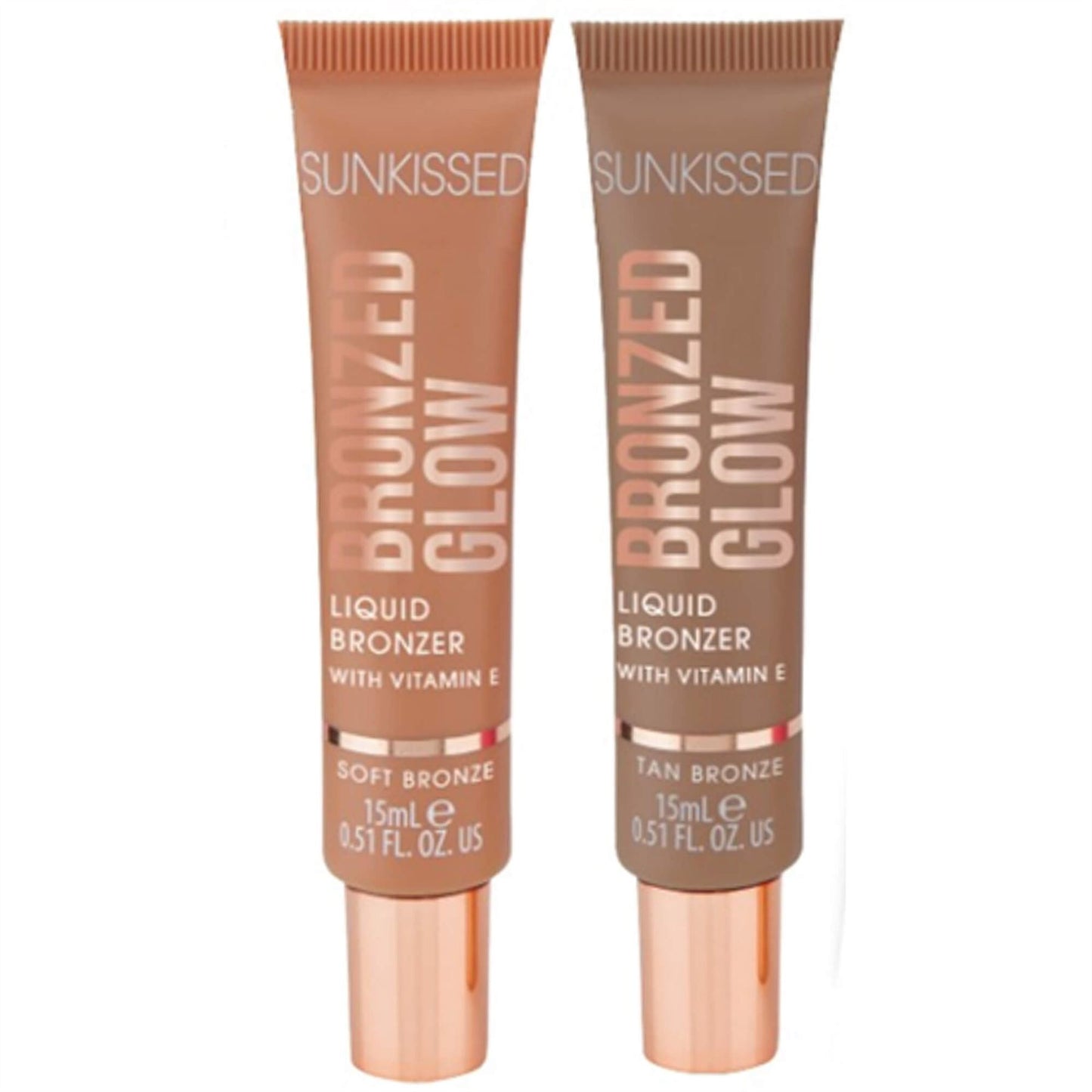 Sunkissed Bronzed Glow Liquid Bronzer - Soft Bronze & Tan Bronze