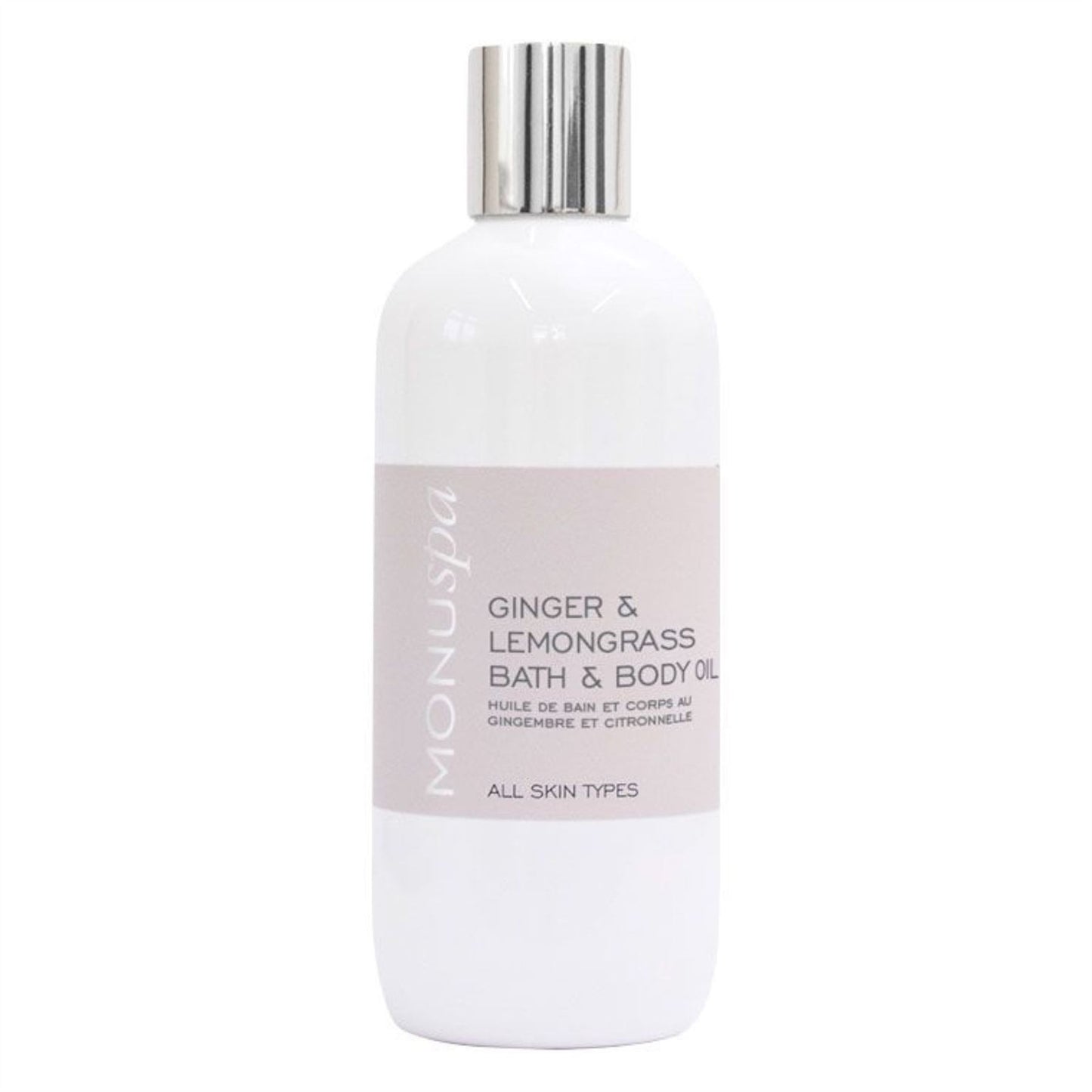 Monuskin Bath & Body Oil - Ginger & Lemongrass - 300ml