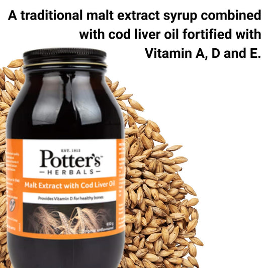 Potter's Malt Extract with Cod Liver Oil 650g