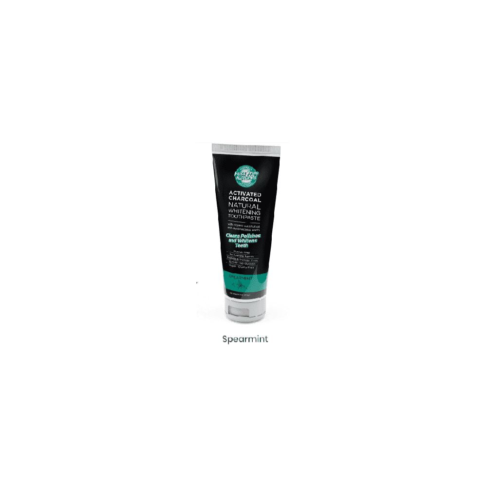 Fuss Free Activated Charcoal Natural Whitening Toothpaste - Spearmint