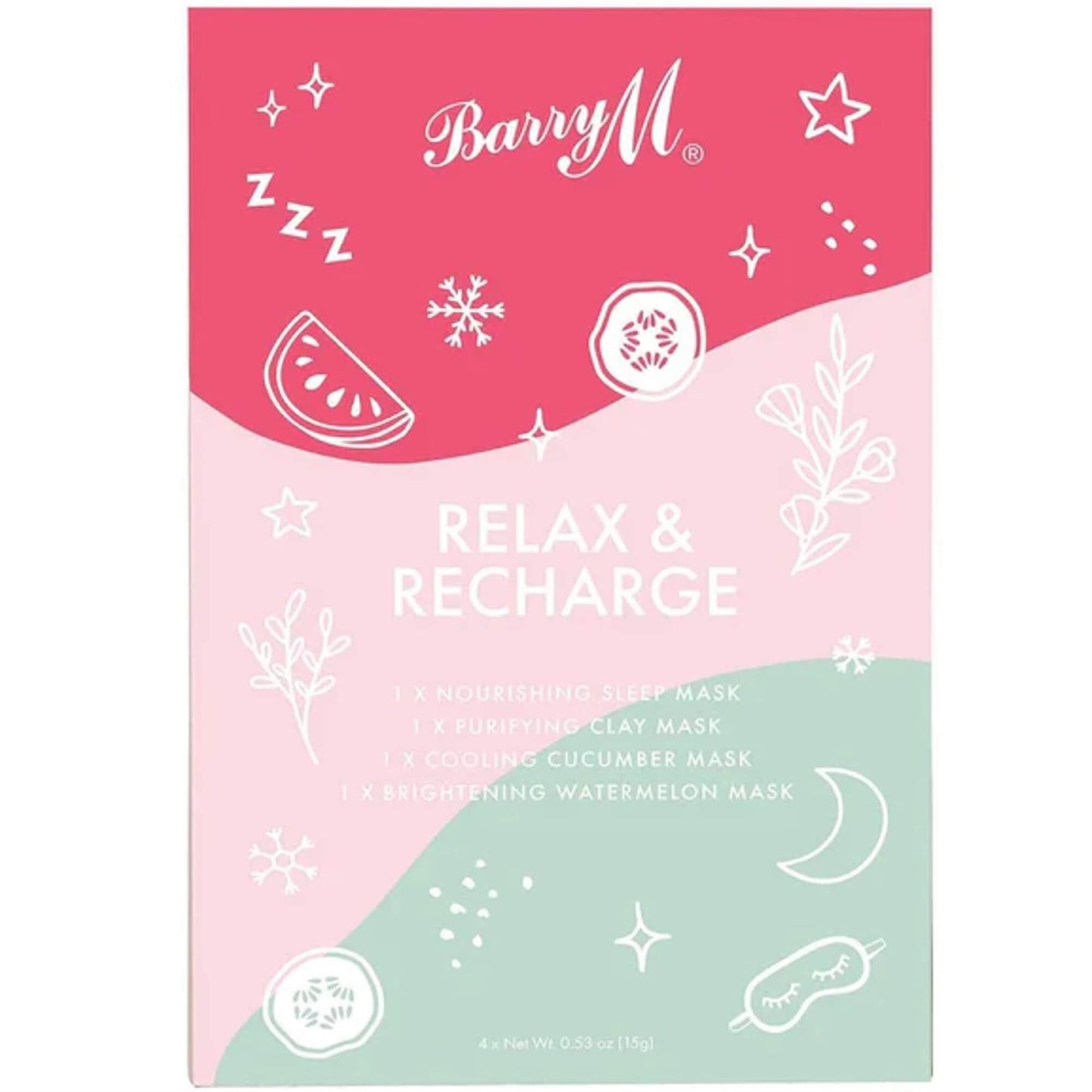 Barry M Relax & Recharge Face Masks