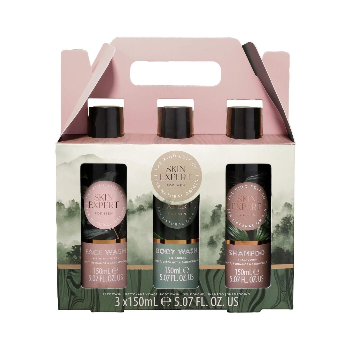 The Kind Edit Co. Skin Expert For Men Shower Gift Set - 3 x 150ml