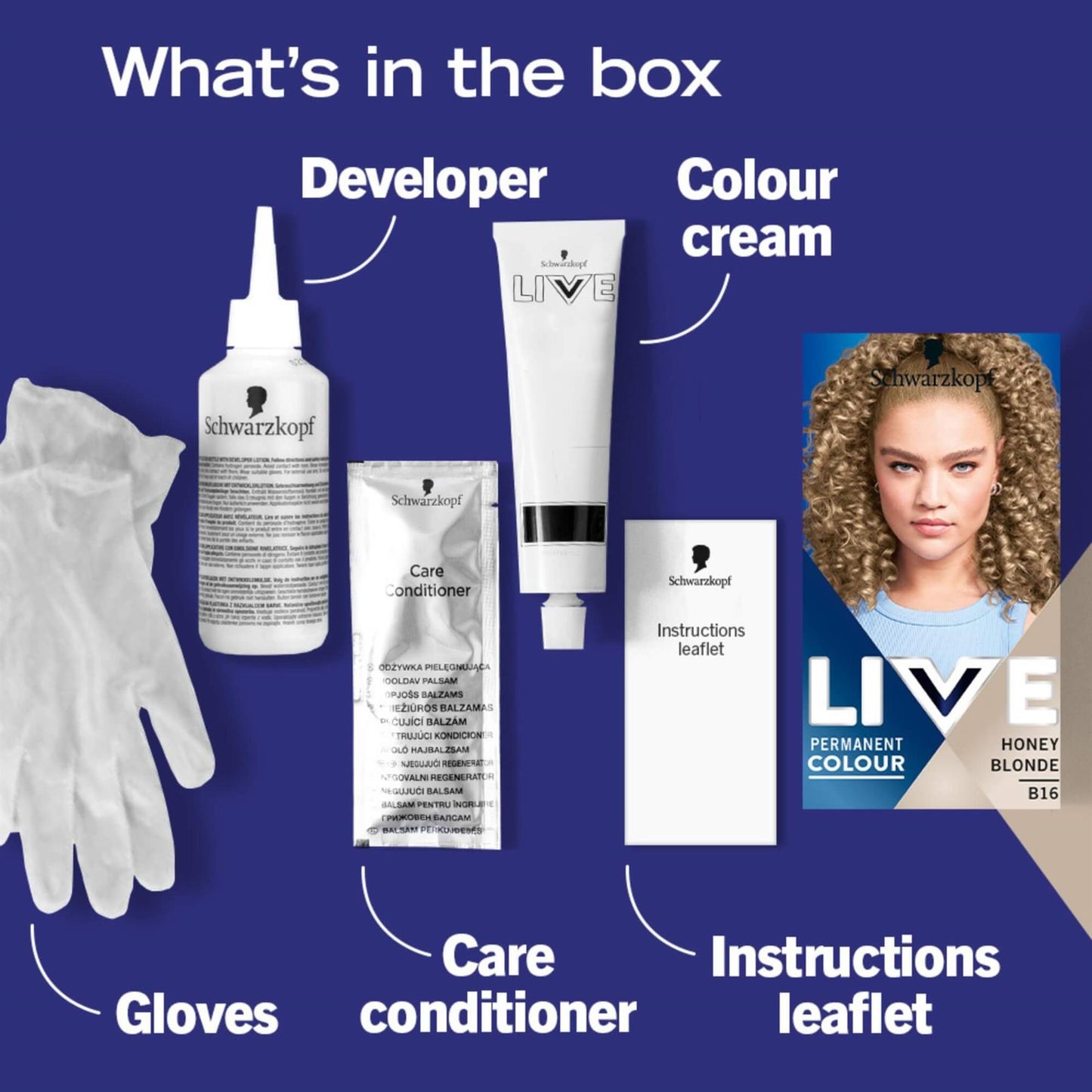 Schwarzkopf Live Intense Hair Colour - Honey Blonde B16