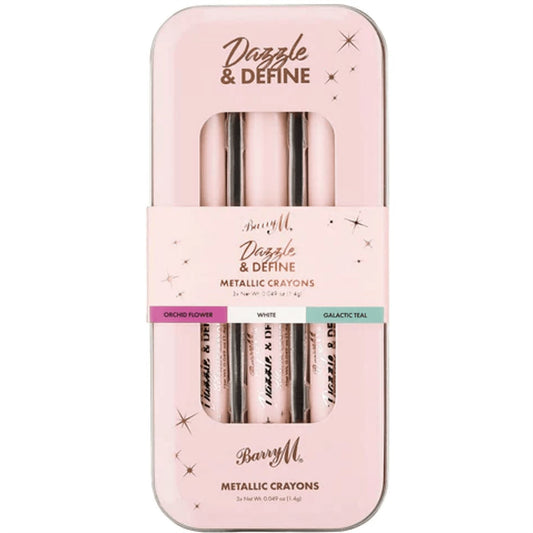 Barry M Dazzle & Define Metallic Crayon Eye Shadow Sticks