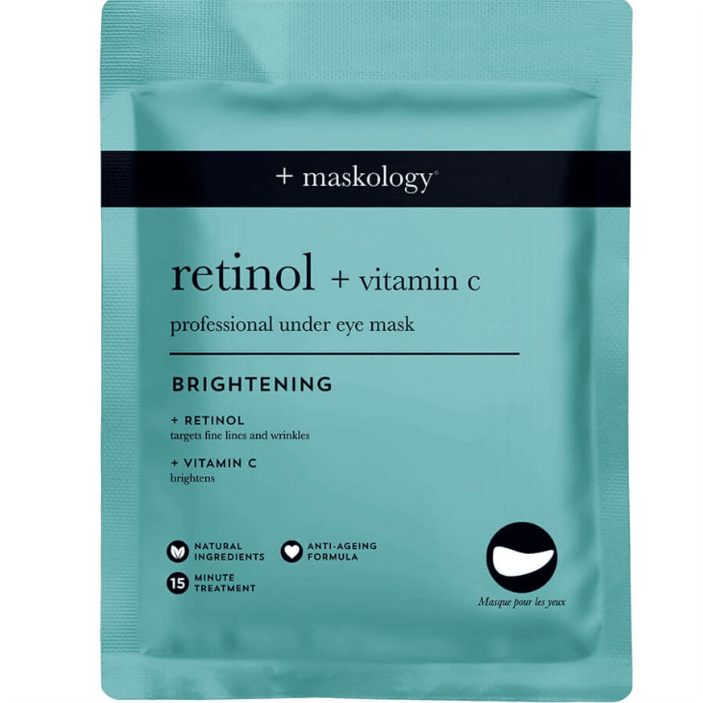 Maskology Retinol + Vitamin C Professional Under Eye Mask - 3 Pack