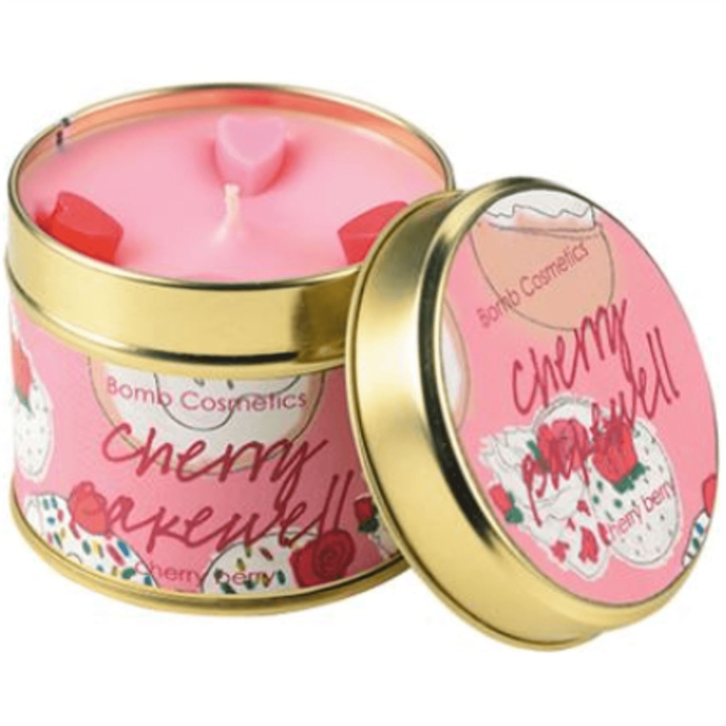 Bomb Cosmetics Tin Candle - Cherry Bakewell