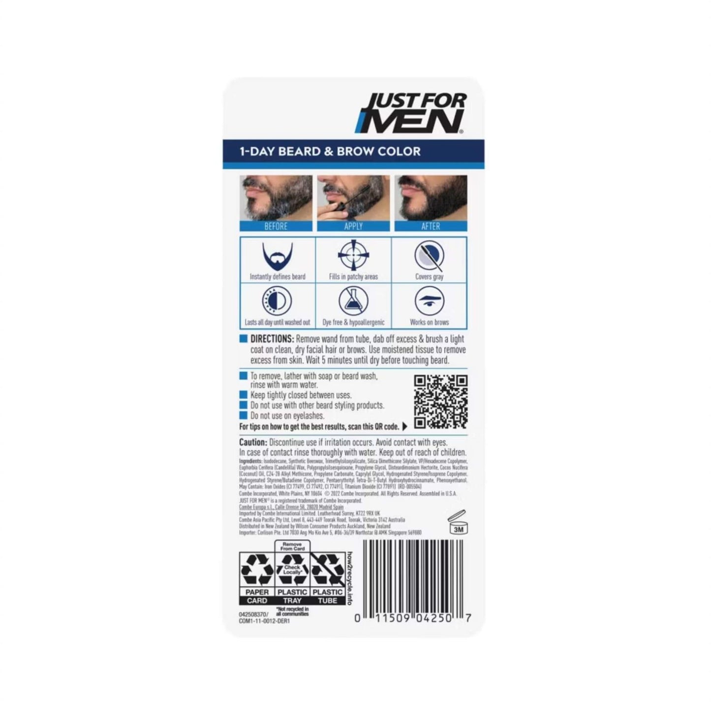Just For Men 1-Day Beard & Brow Colour 9ml