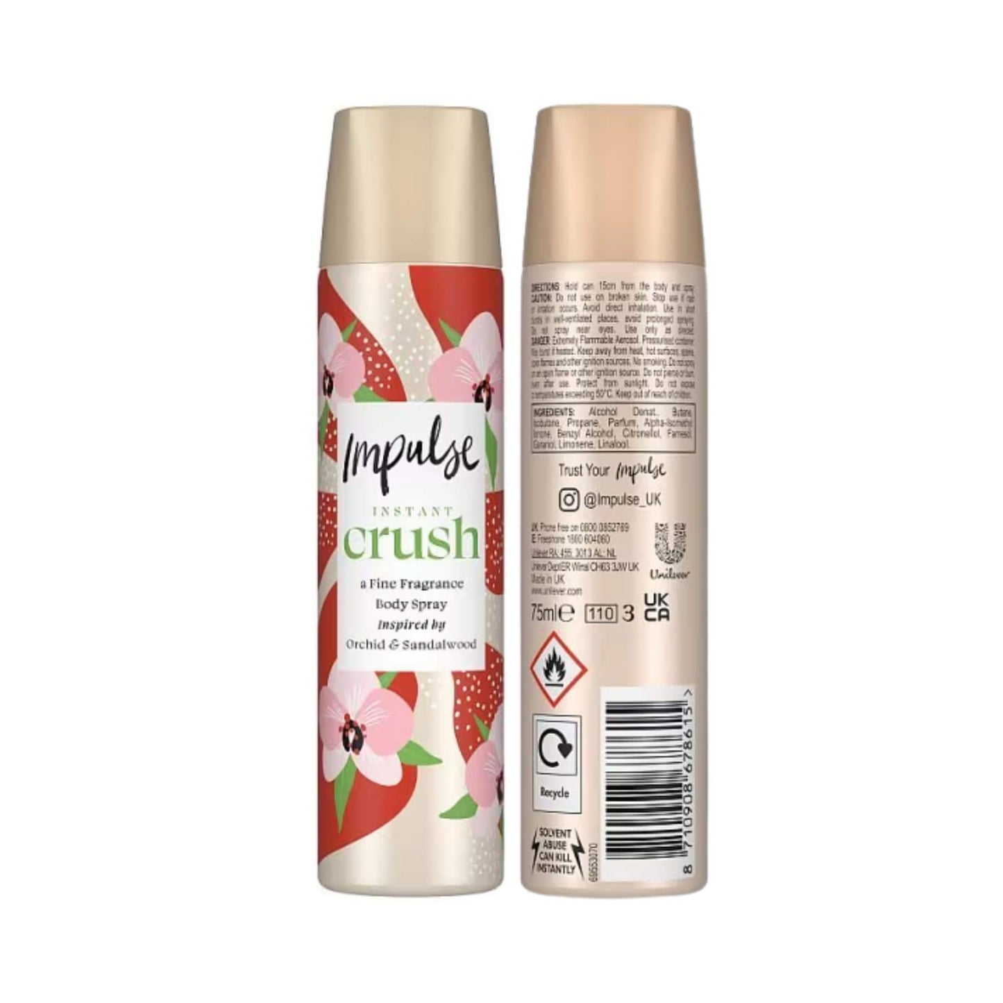 Impulse Body Spray 75ml - Instant Crush