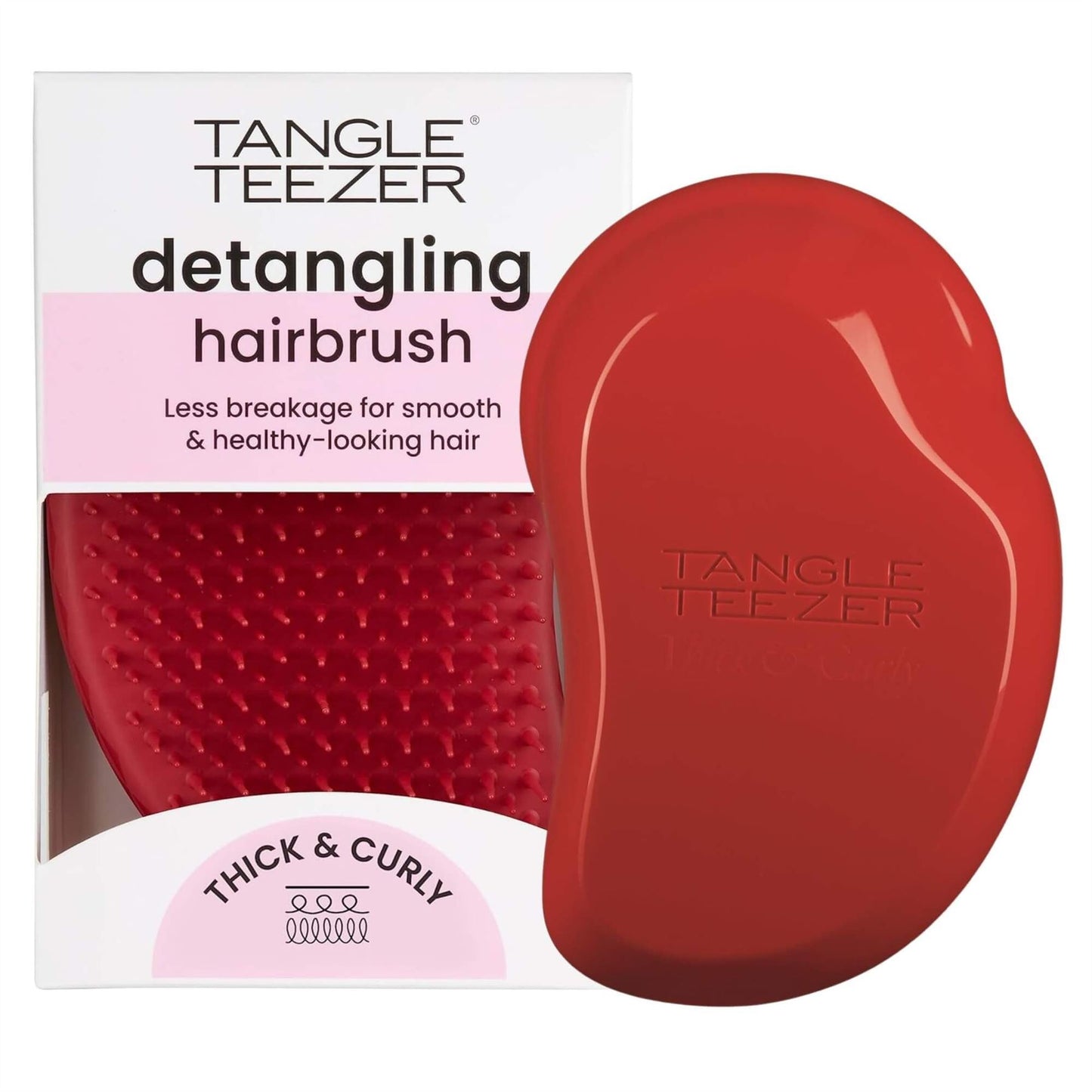 Tangle Teezer Thick & Curly Detangling Hair Brush - Red