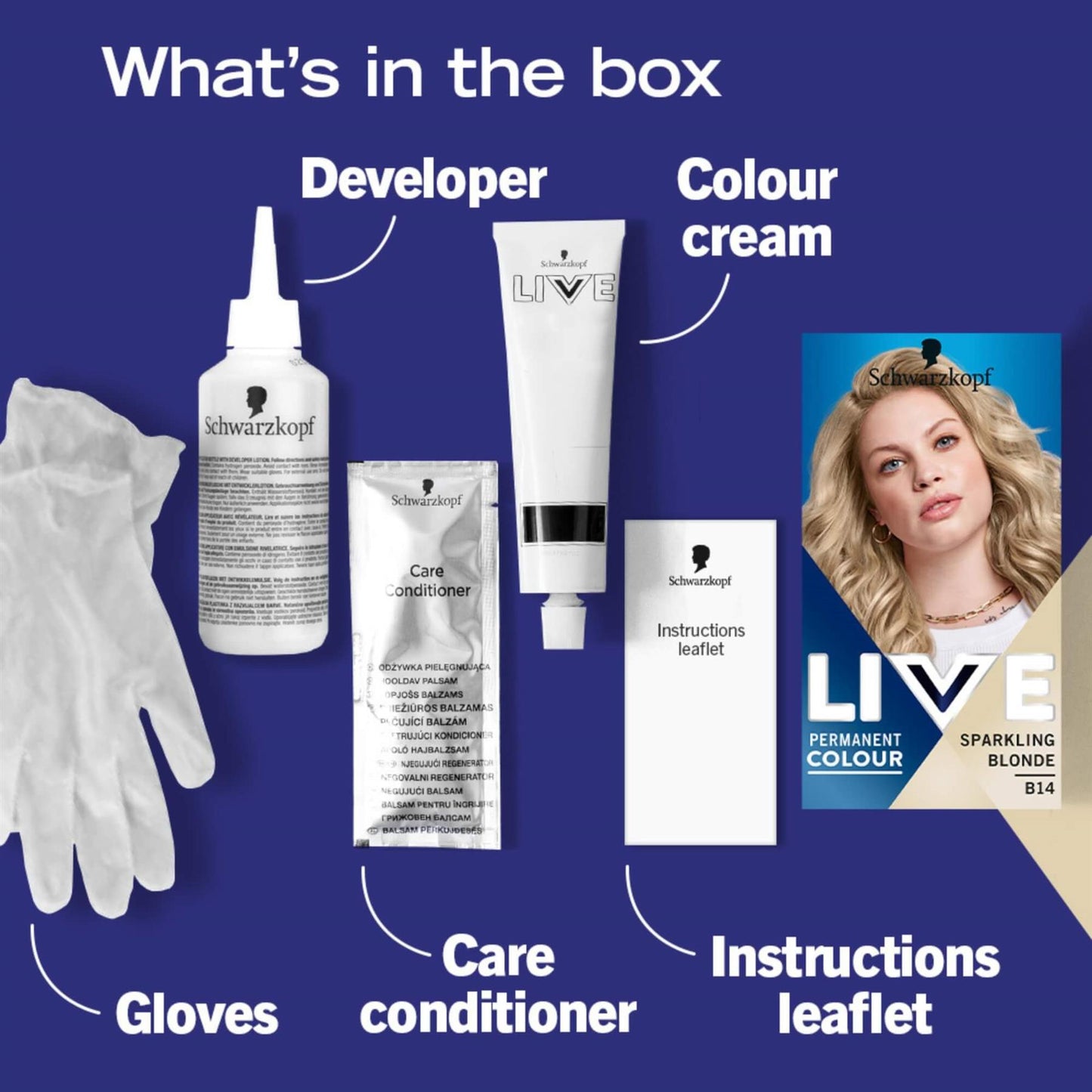 Schwarzkopf Live Intense Hair Colour - Sparkling Blonde B14