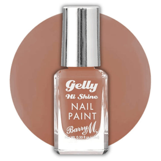 Barry M Gelly Hi Shine Nail Paint - Café au Lait