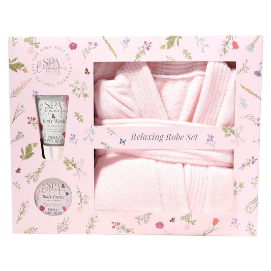 The Kind Edit Co Spa Botanique Robe Set - Relaxing Bath Robe / 120ml Body Butter / 50ml Body Wash