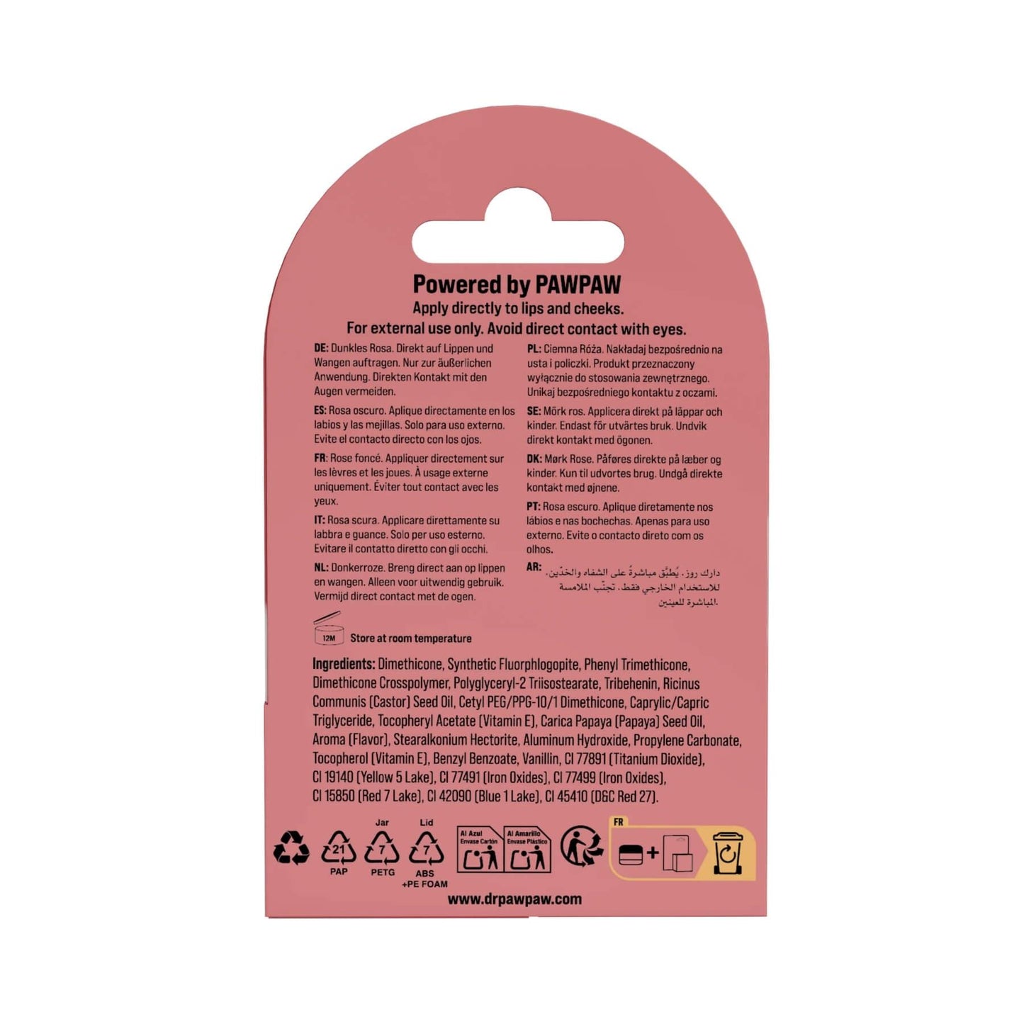 Dr Paw Paw Dark Rose Cloud Balm 5g