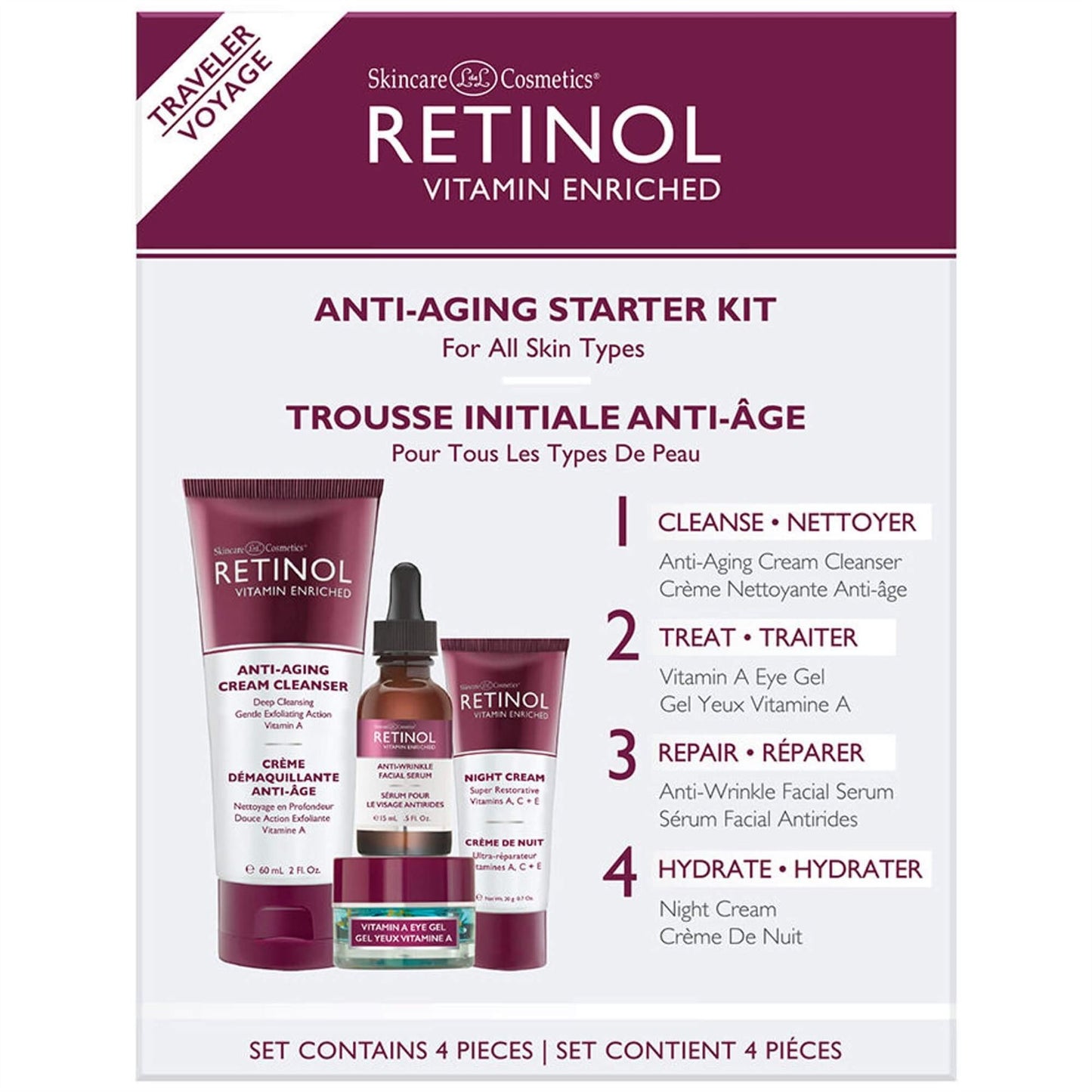 Retinol Anti Aging Travel Kit