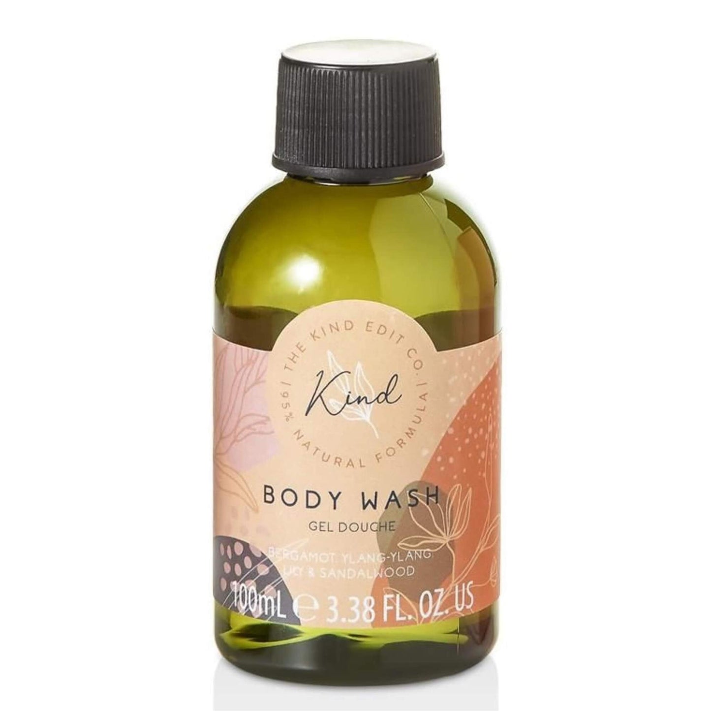 The Kind Edit Co Kind Cosmetic Bag Set - 100ml Body Wash / 100ml Body Lotion / 50g Bath Salts / Cosmetic Bag