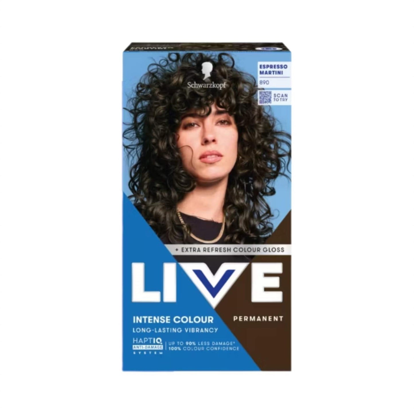 Schwarzkopf LIVE Intense Colour 890 Espresso Martini Permanent Hair Dye