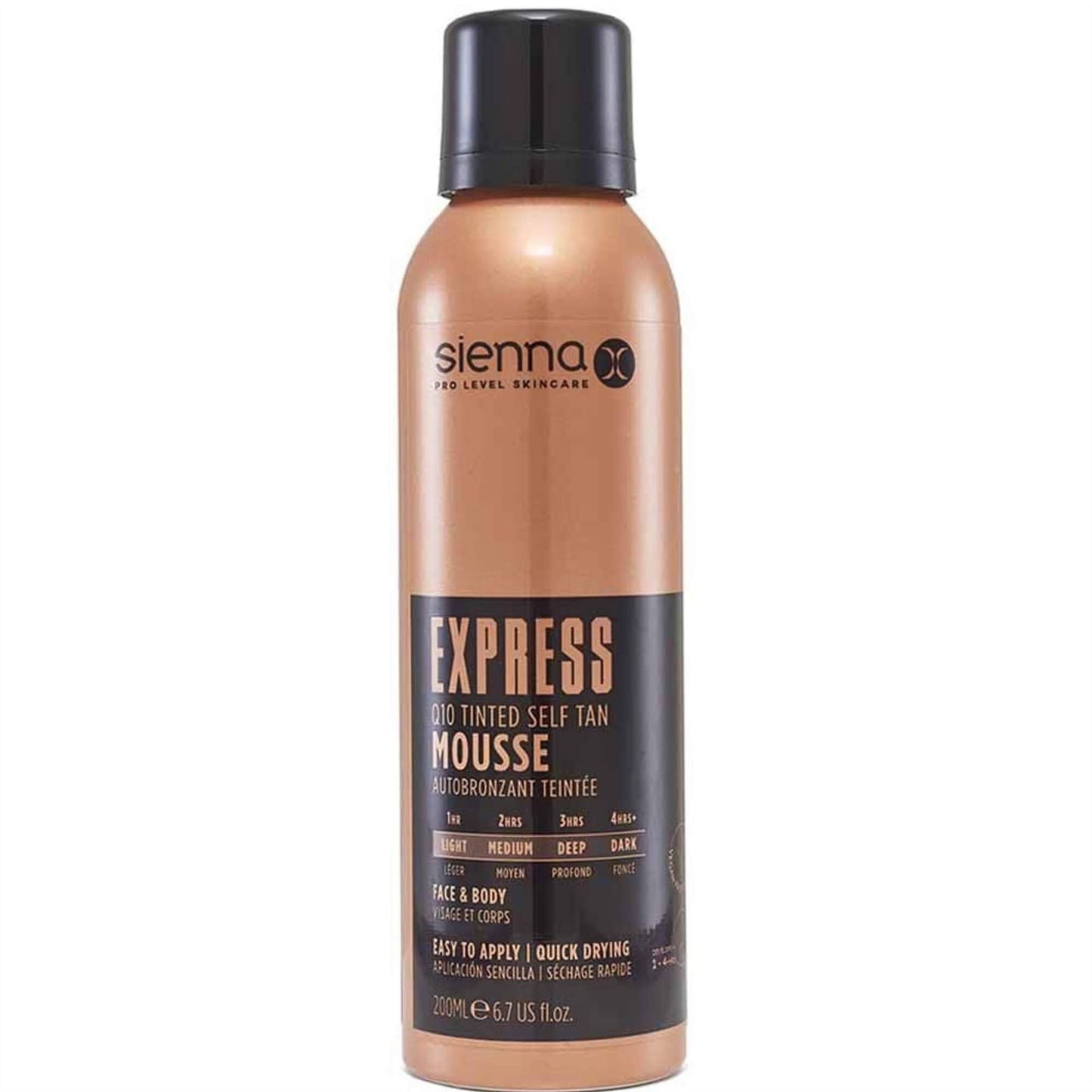 Sienna X Express Q10 Tinted Self Tan Mousse - 200ml