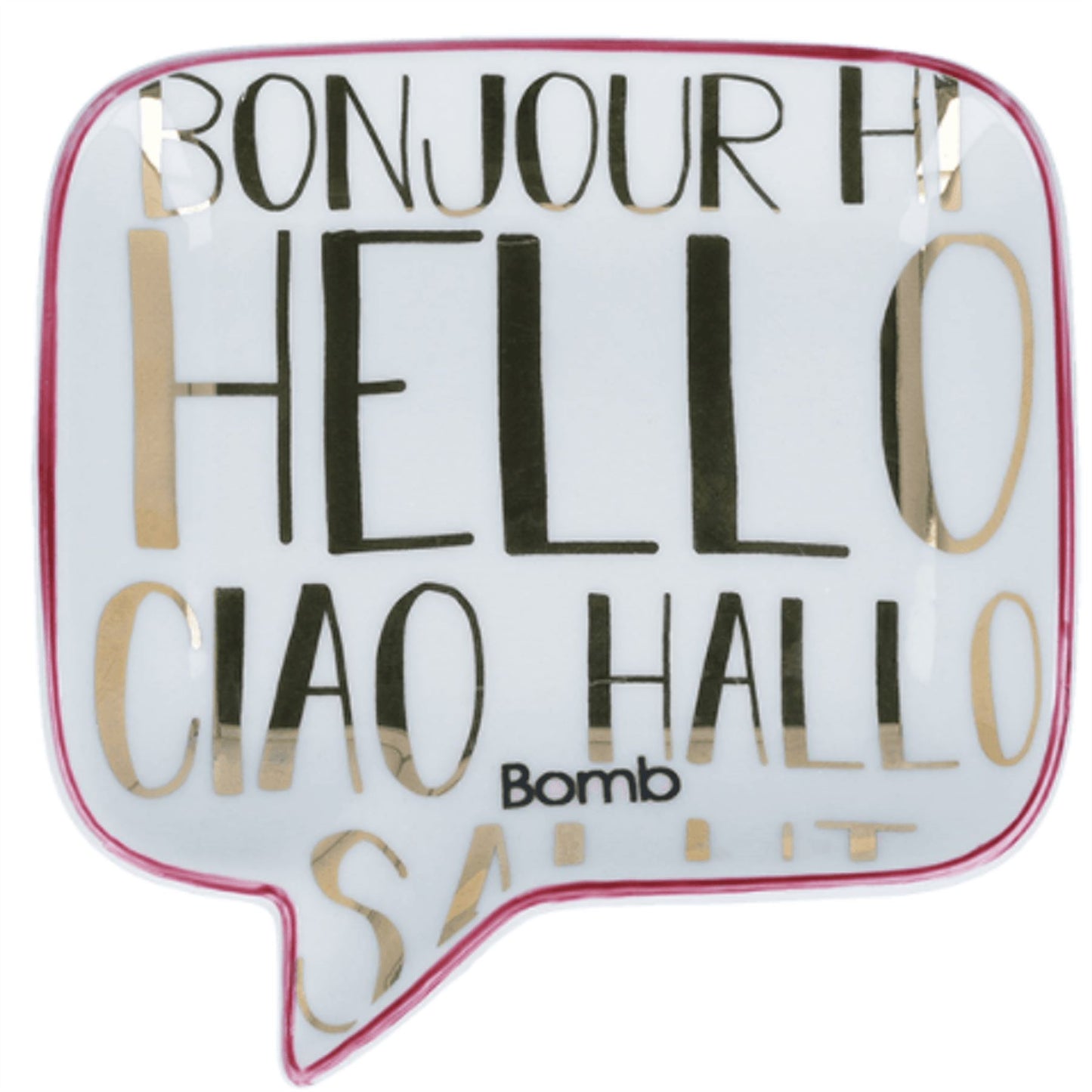 Bomb Cosmetics Soap Dish - Hello, Ciao Bonjour