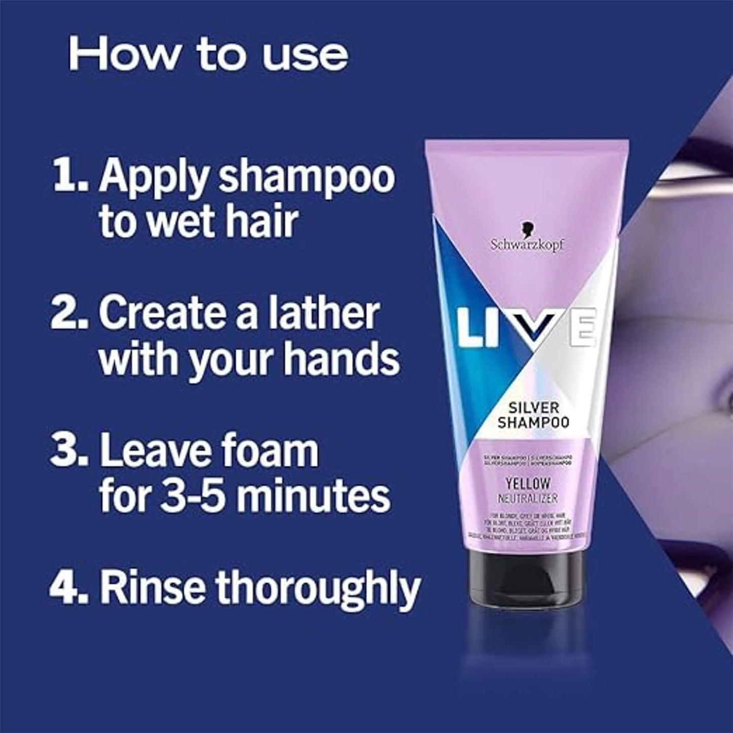 Schwarzkopf Live Silver Shampoo - 200ml