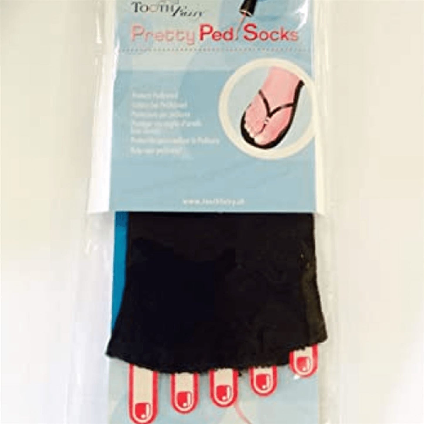 Tooth Fairy Pretty Pedi Socks - Black
