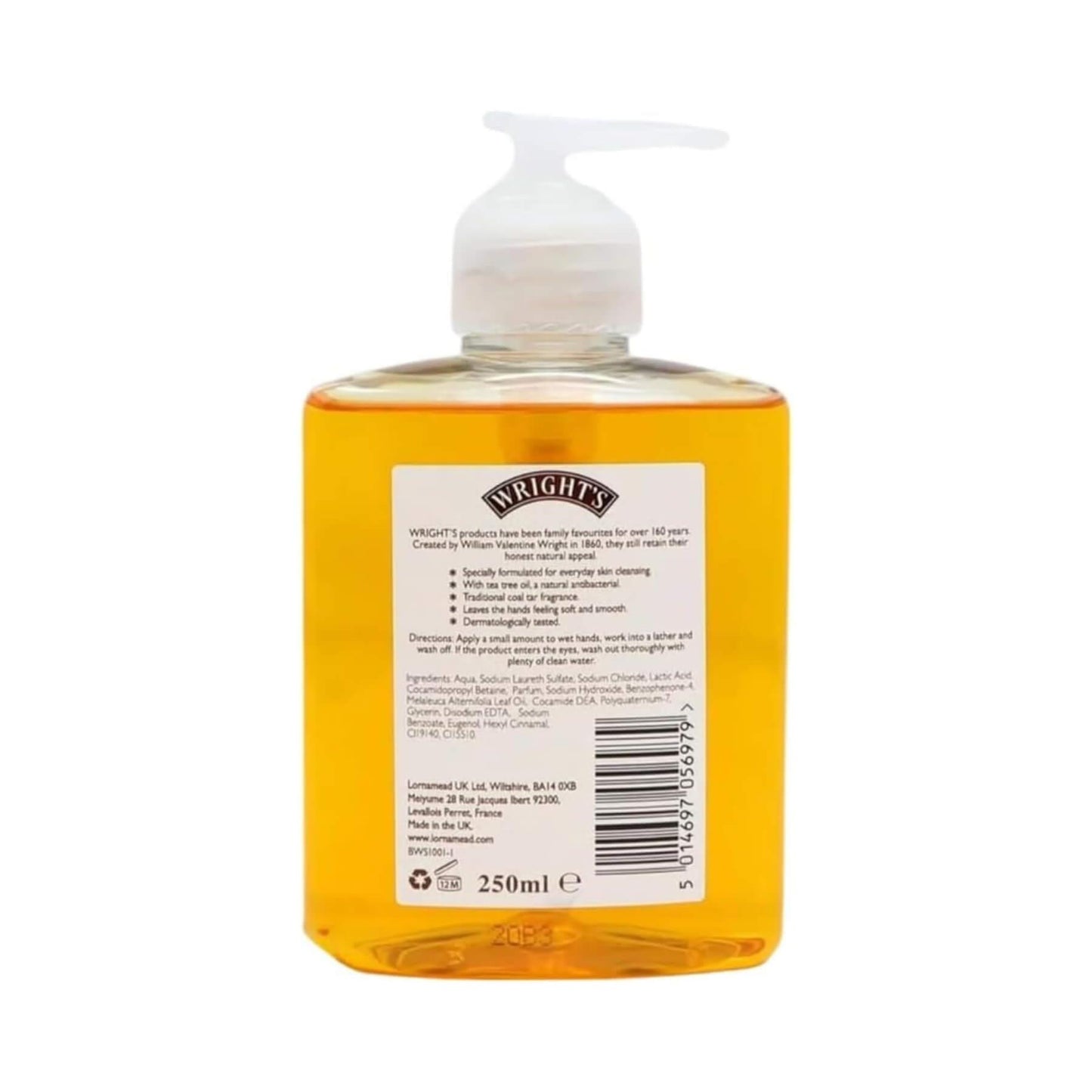 Wrights Tea Tree & Coal Tar Hand Wash - 250ml