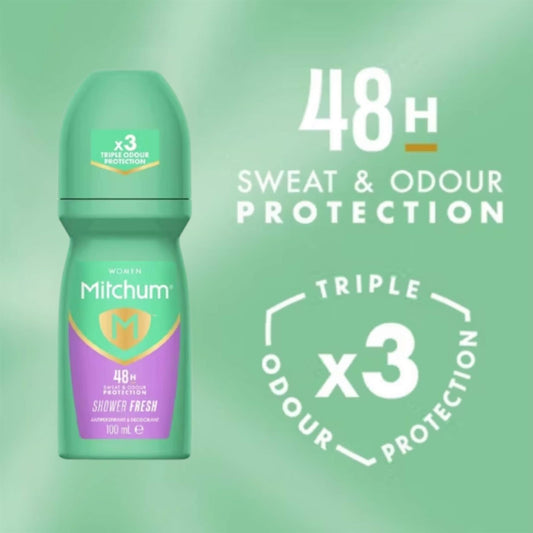 Mitchum Anti Perspirant Roll On for Her - Shower Fresh - 100ml