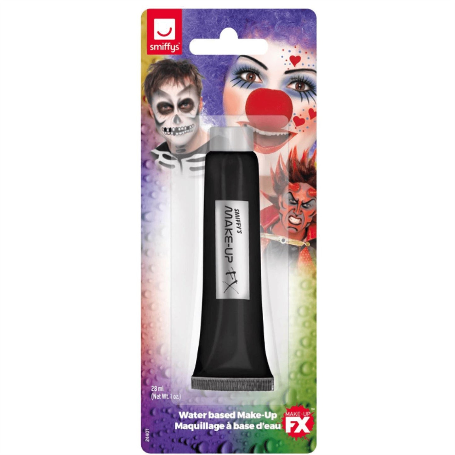 Smiffy's Make Up FX Aqua Cream Makeup -Black