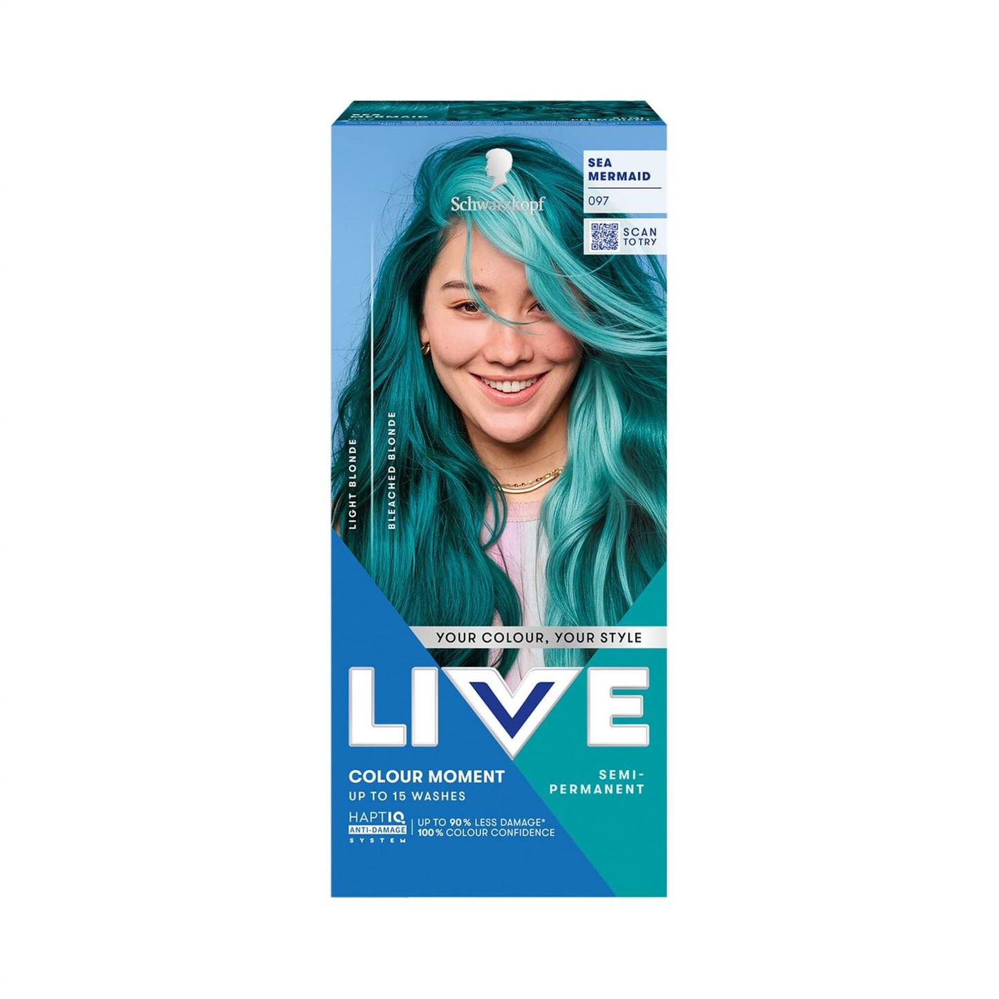 Schwarzkopf LIVE Colour Moment 097 Sea Mermaid Semi-Permanent Hair Dye