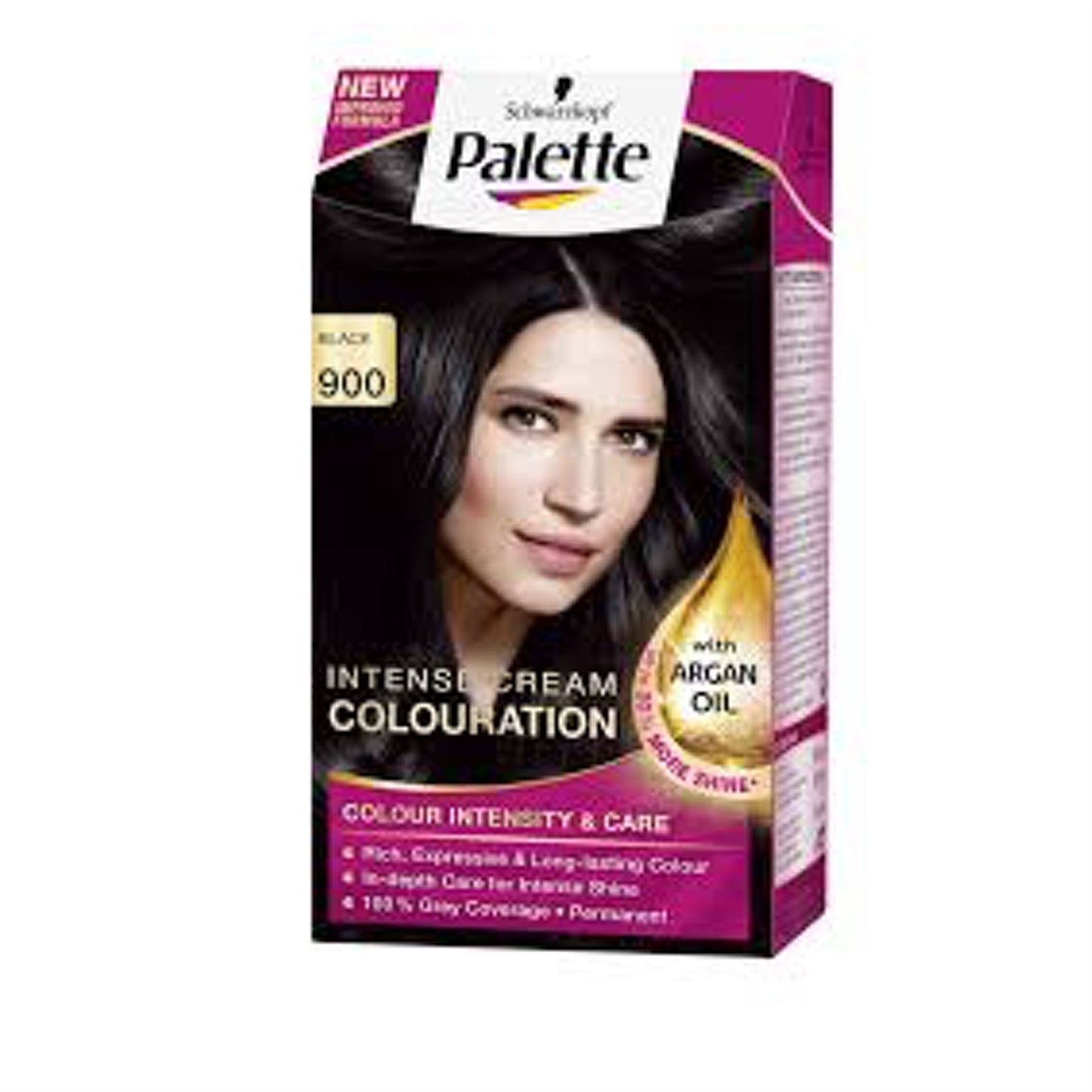 Schwarzkopf Palette Intensive Cream Hair Colour - 900 Black