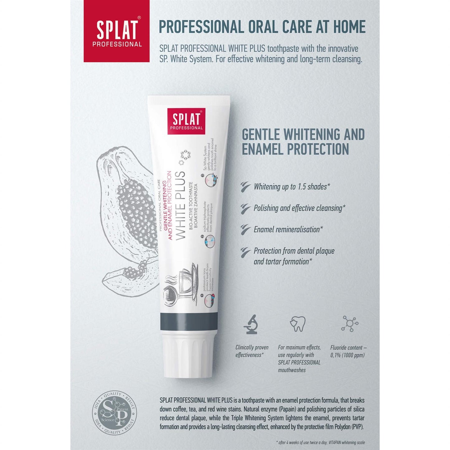 Splat Professional White Plus Toothpaste 100ml
