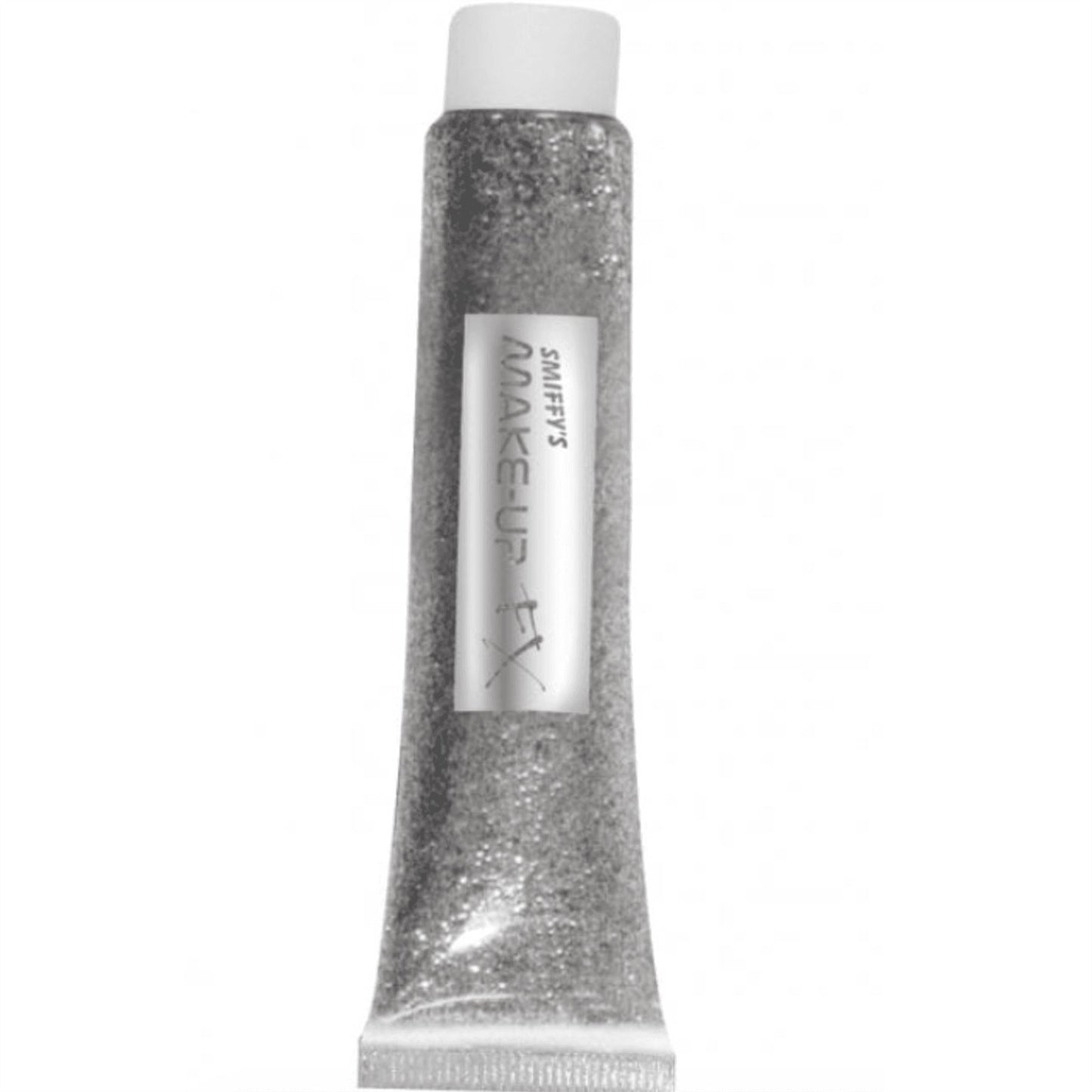 Smiffy's Make Up FX Glitter Gel - Silver - 20ml