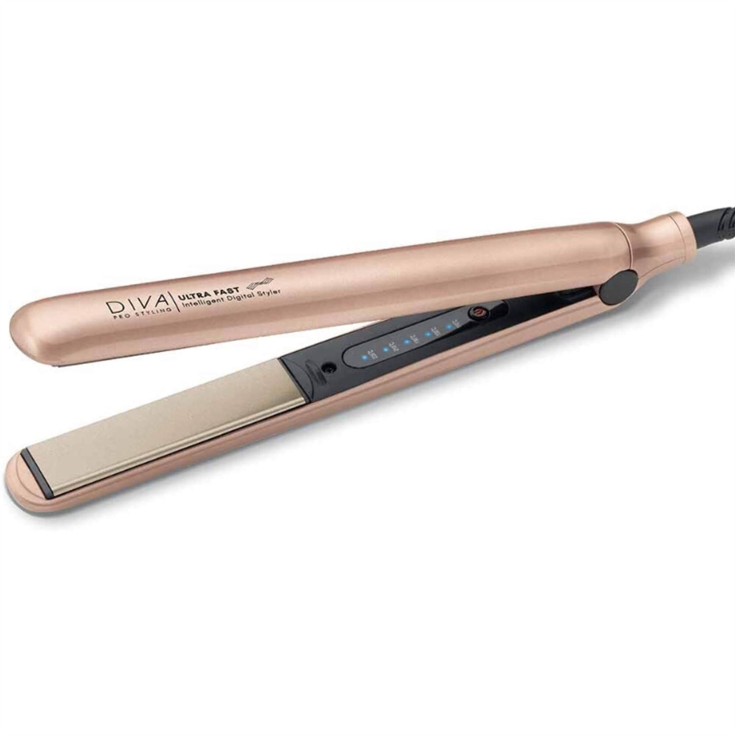 Diva Professional Ultra Fast Intelligent Digital Hair Straightener - Rose Gold