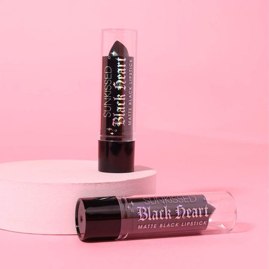 Sunkissed Black Heart Matte Black Lipstick