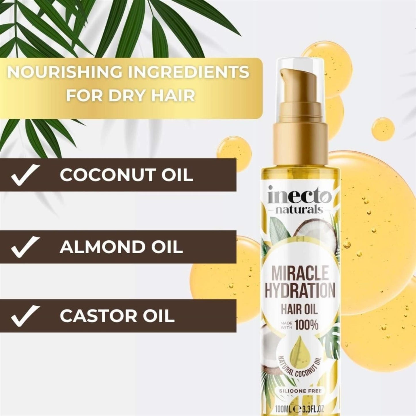 Inecto Miracle Hydration Hair Oil 100ml